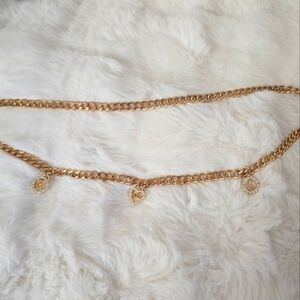 Guess Gold Chain Belt with Charms